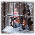 Новогодние открытки. Небольшая анимированная новогодняя открытка для детей и взрослых. Все любят Рождество и Новый год, особенно маленькие дети. Для них эти праздники – ещё одна возможность поверить в чудеса. На этой новогодней открытке двое ребятишек прильнули к окошку и смотрят, как медленно на землю падают снежинки