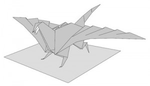 Дракон - оригами