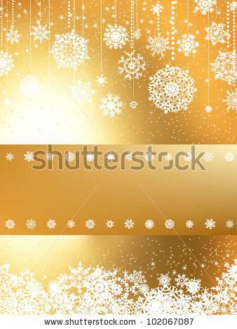 Красивая подложка для новогоднего баннера со снежинками (1)