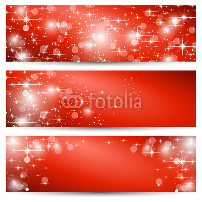 Красные новогодние баннеры (3)