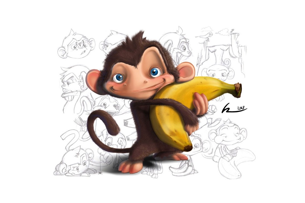 картинки новогодняя обезьяна (32)